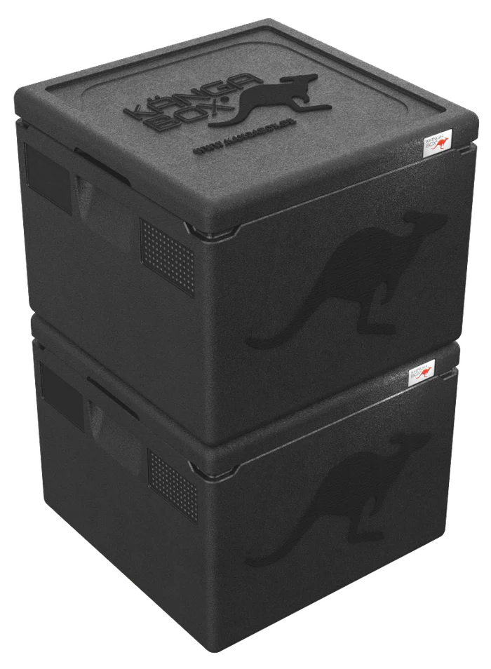 KängaBox Easy - Quadratische Thermobox 32 l - Ideal für Pizzen & Speisen