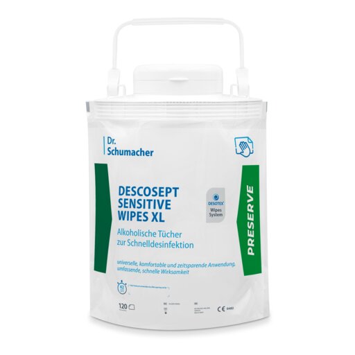 Dr. Schumacher Descosept Wipes, Schnelldesinfektionstücher 120 Tücher
