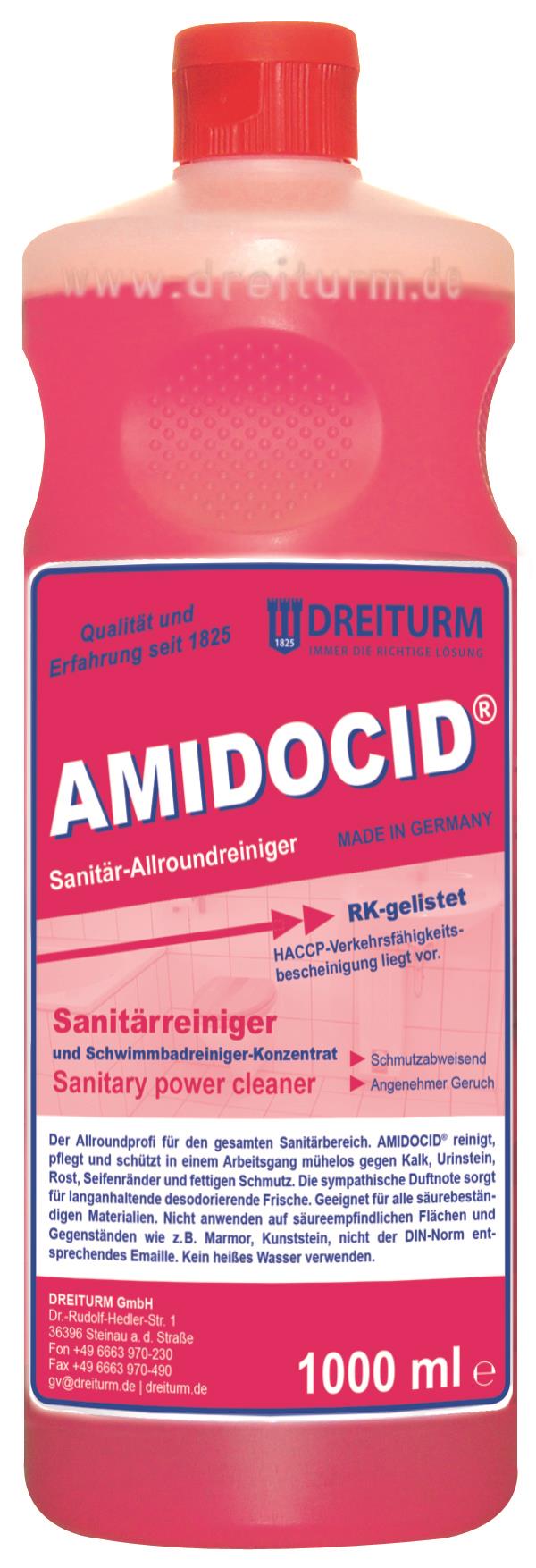 Dreiturm Amidocid® Sanitär-/Schwimmbad-Kraftreiniger-Konzentrat