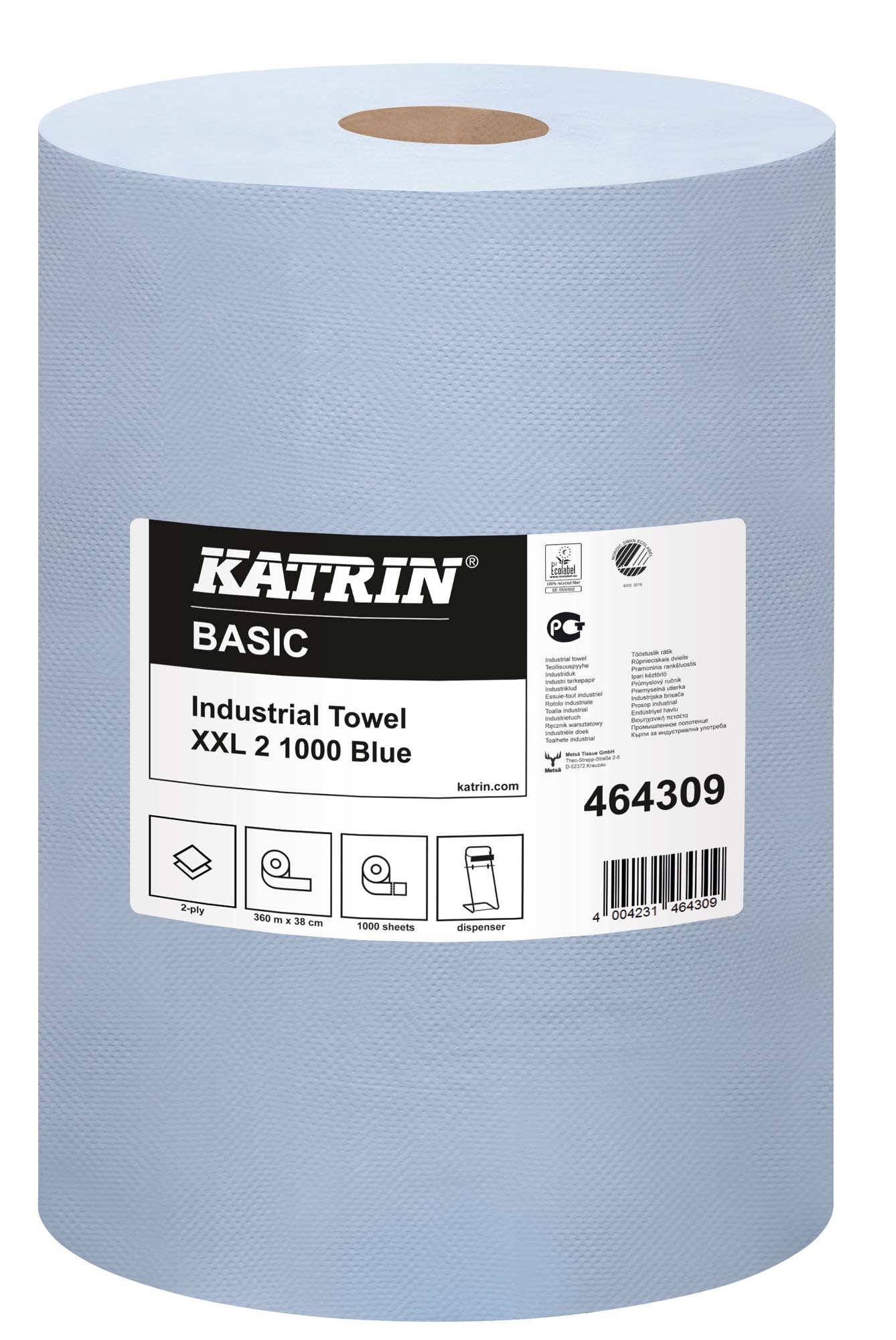 Katrin Basic Industrial Towel XXL 2 Blue Handtuchrolle