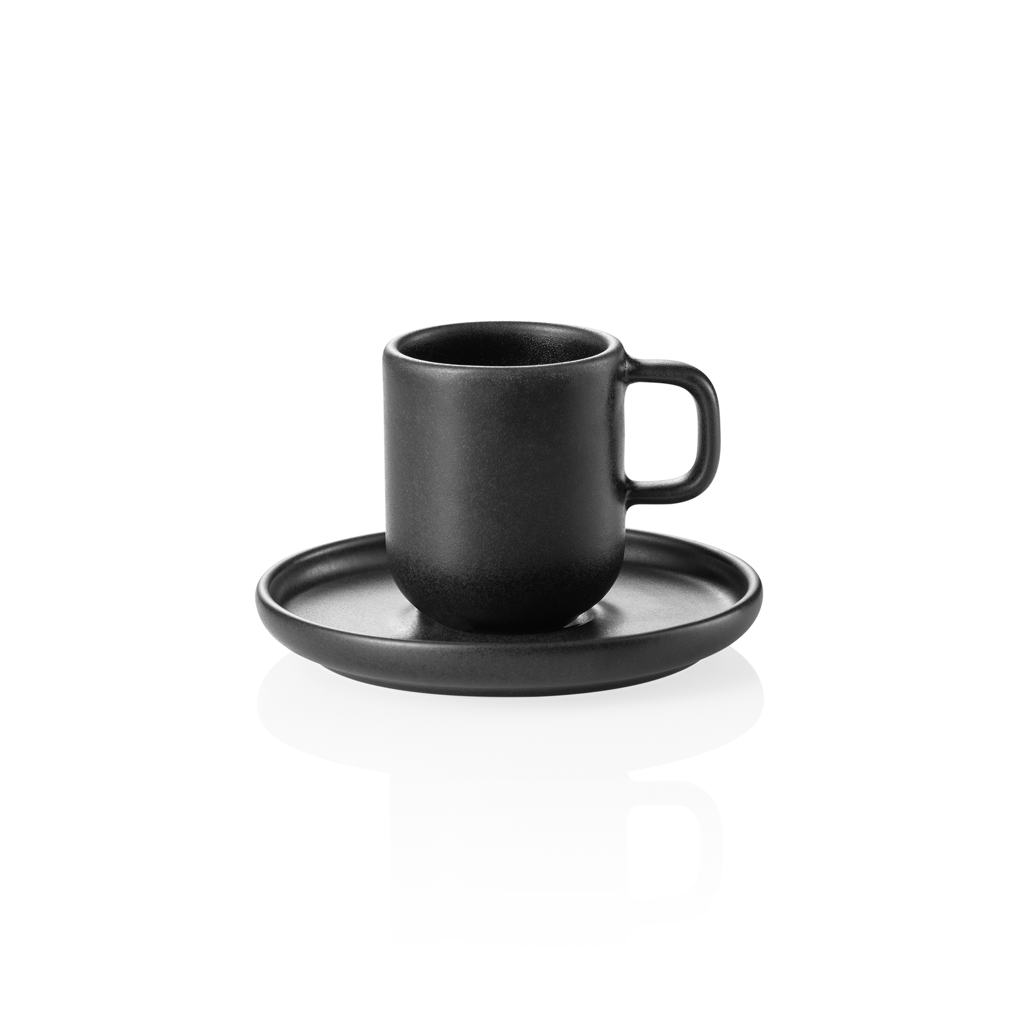 WAS Germany Rockzero One Midnight Espresso- und Untertassen Set, 6-teilig