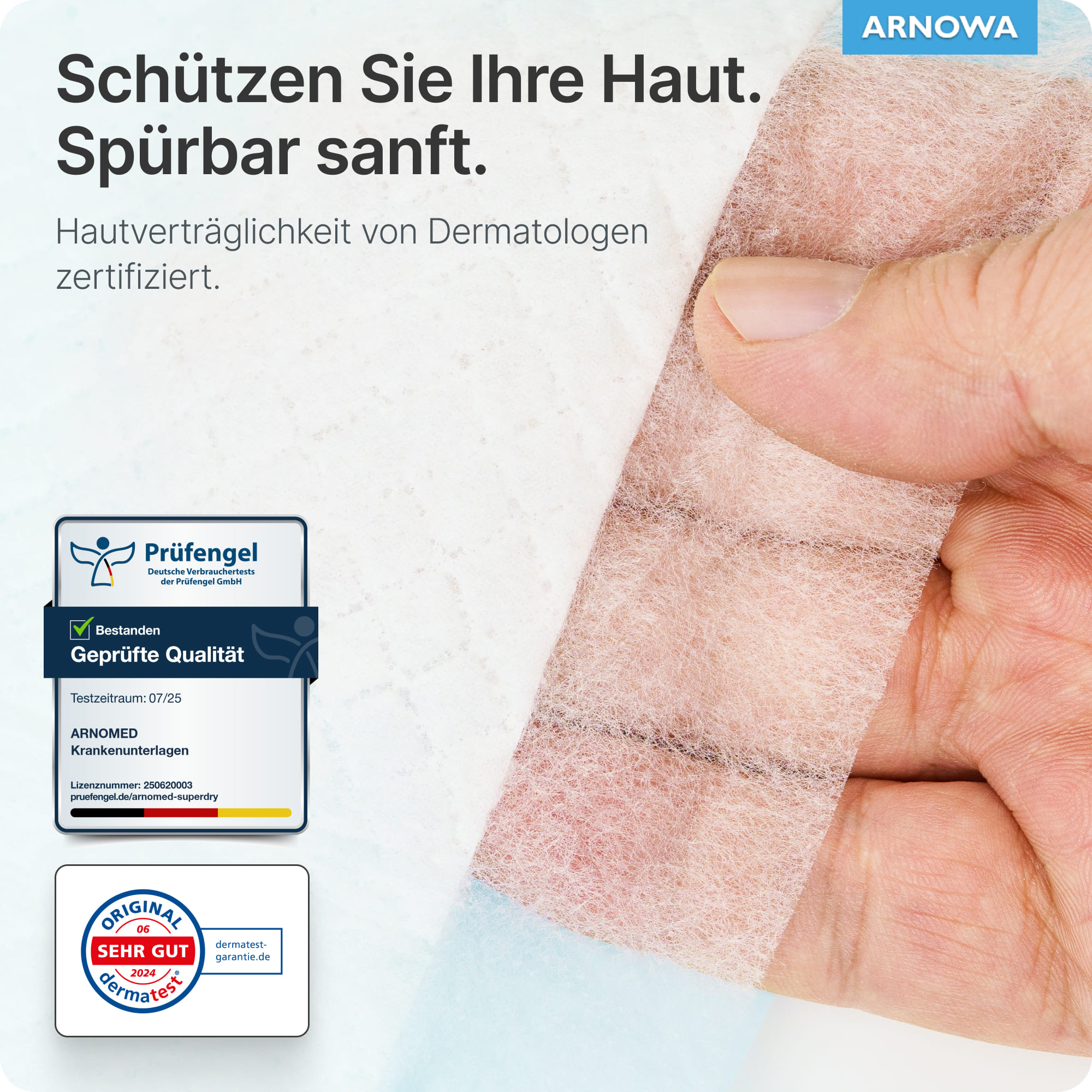 Arnomed Superdry - Krankenunterlage 60 x 90 mit SAP